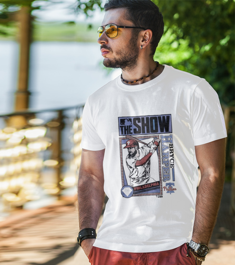 The Show Bryce Harper Philadelphia Phillies MLB Caricature T-Shirt