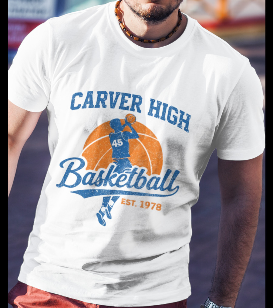 Carver High Basketball 45 Player Est 1978 T-Shirt