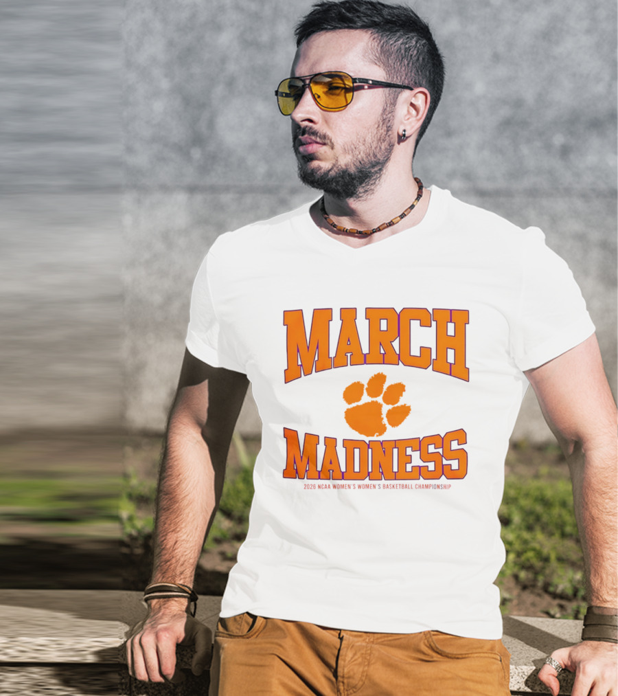 Clemson Tigers Women's Basketball NCAA March Madness 2026 Championship T-Shirt