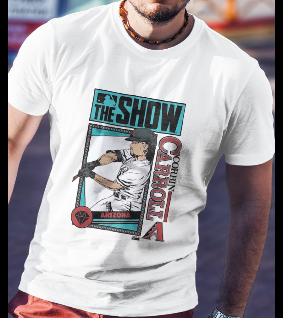 MLB The Show Corbin Carroll Arizona Diamondbacks Baseball Player T-Shirt