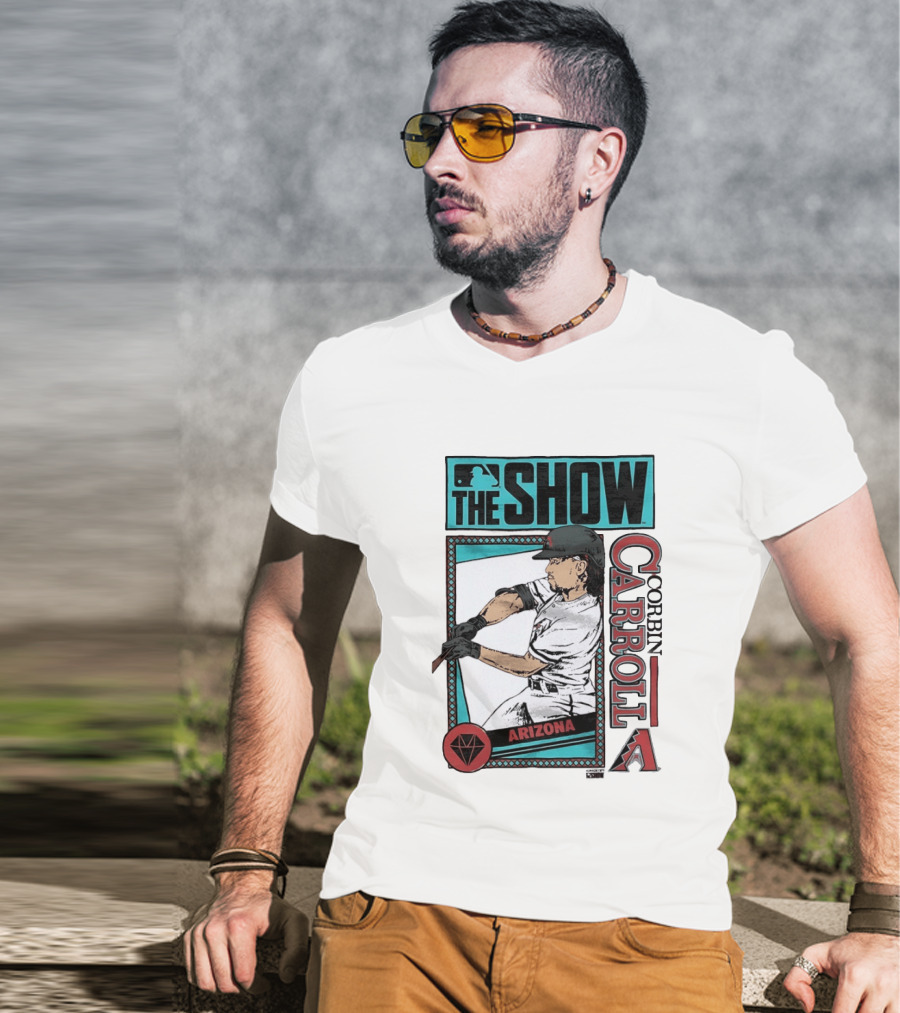 MLB The Show Corbin Carroll Arizona Diamondbacks Baseball Player T-Shirt