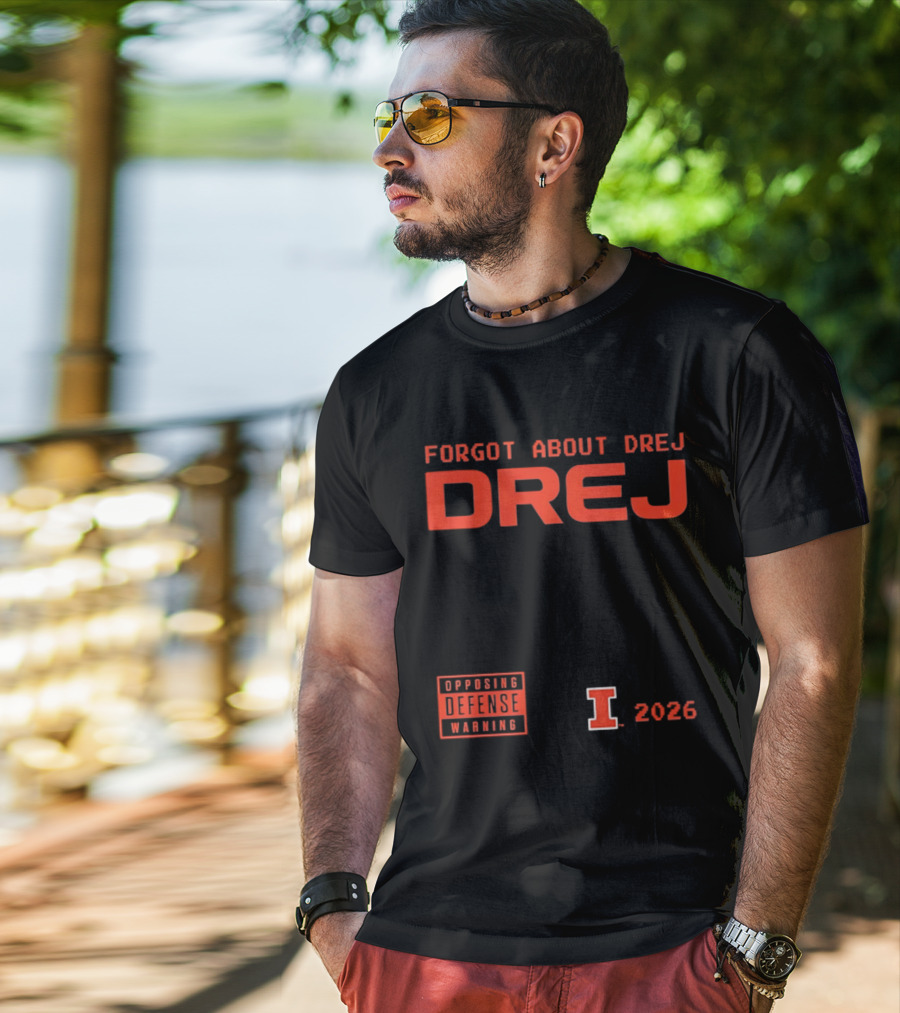 Andrej Stojakovic Illinois Fighting Illini Forgot About Drej Defense Warning 2026 T-Shirt