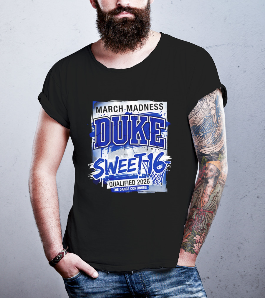 Duke Blue Devils 2026 NCAA March Madness Sweet 16 The Dance Continues T-Shirt