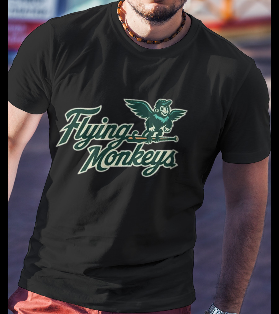 Greenwood Flying Monkeys 2026 New Summer Flying Monkeys Broomstick Fun T-Shirt