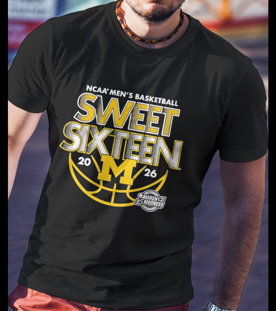 NCAA Men's Basketball Michigan Sweet Sixteen 2026 M T-Shirt