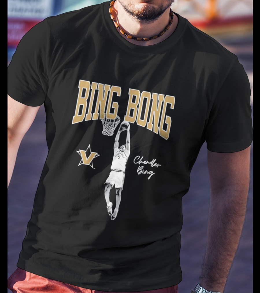 Chandler Bing Bong Vanderbilt Commodores Basketball Dunk T-Shirt