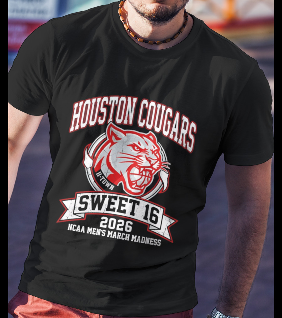 Houston Cougars B Town Sweet 16 2026 NCAA Men's March Madness T-Shirt