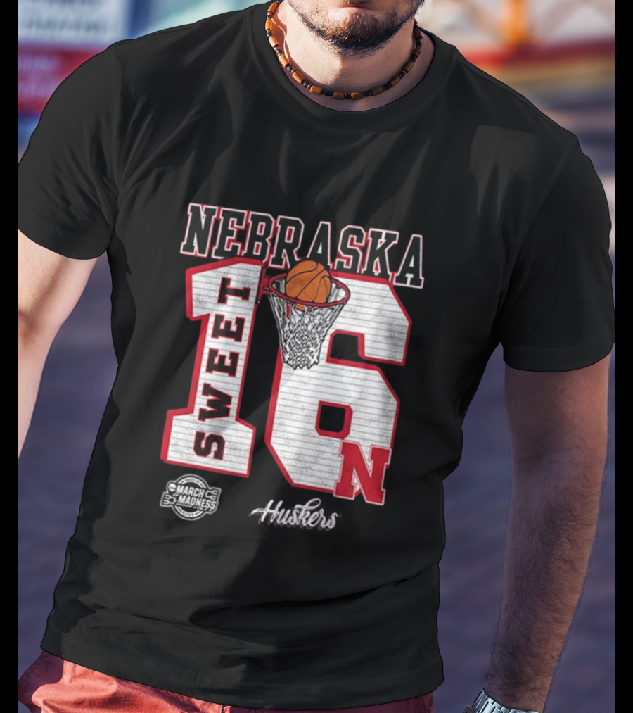 Nebraska Cornhuskers Basketball Sweet 16 March Madness 2026 T-Shirt
