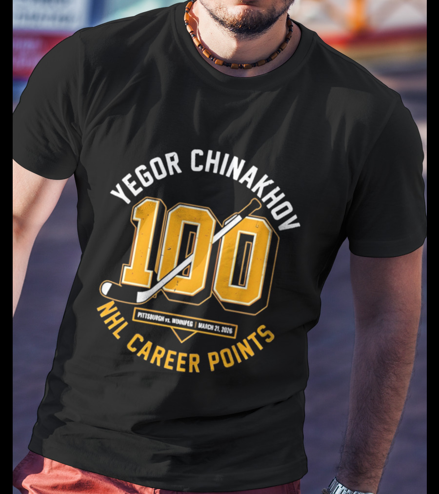 Yegor Chinakhov NHL Career 100 Points Achievement October 23, 2023 T-Shirt