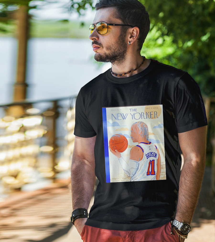 The New Yorker Jalen Brunson 11 New York Knicks Madison Square Garden December 8 2023 T-Shirt
