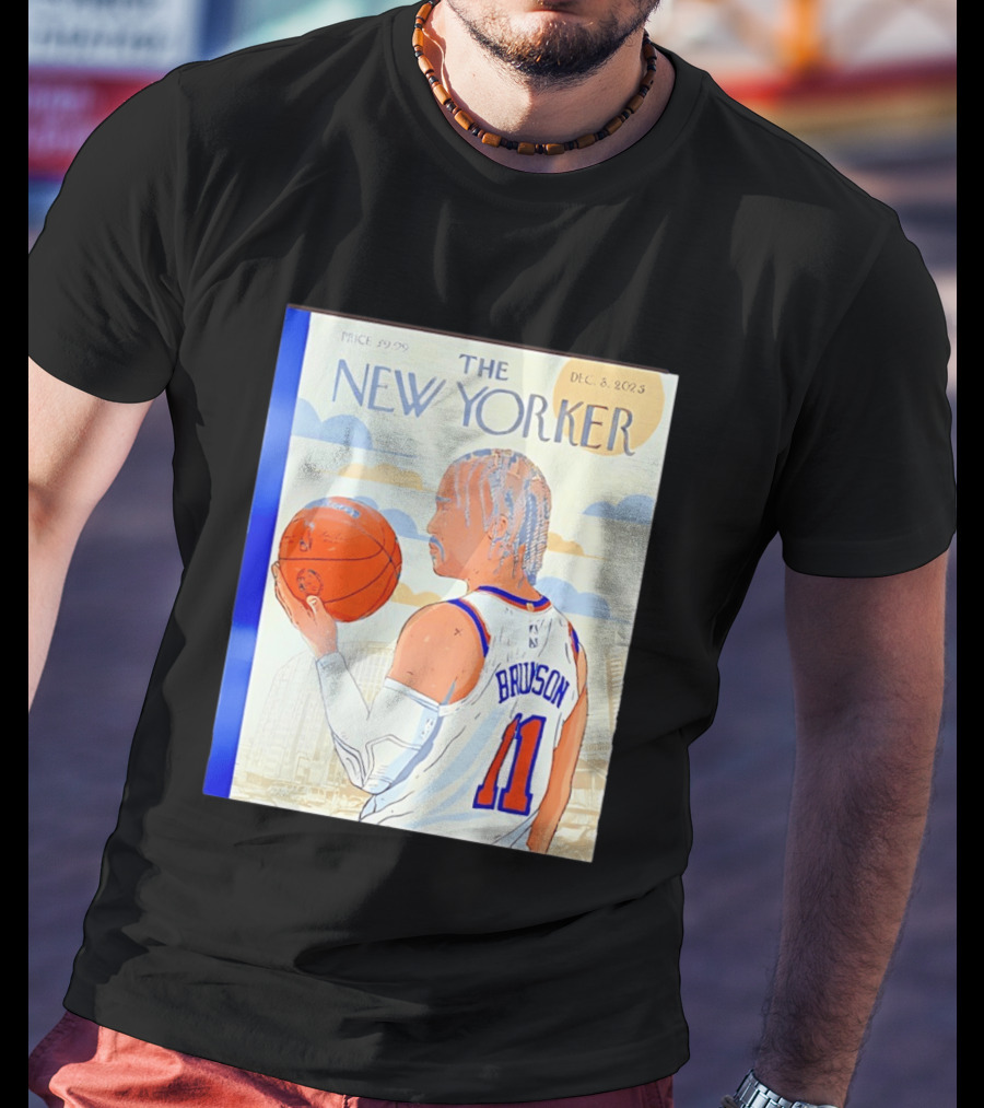 The New Yorker Jalen Brunson 11 New York Knicks Madison Square Garden December 8 2023 T-Shirt