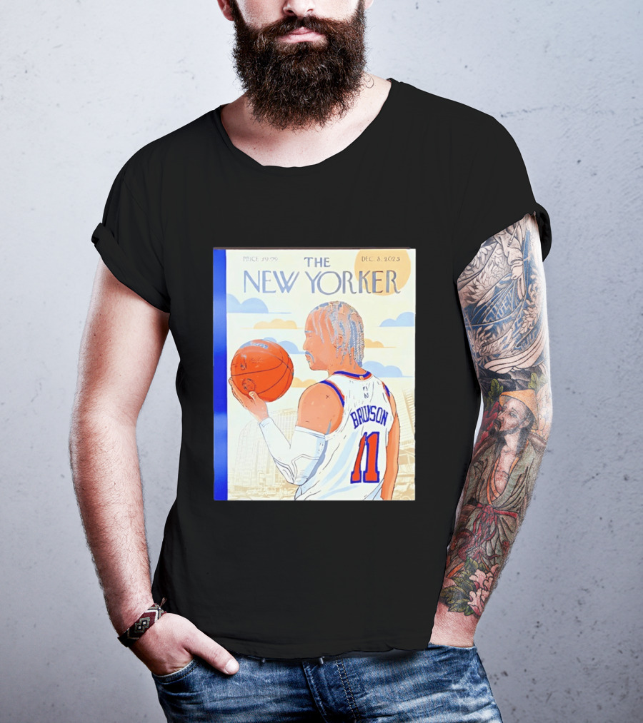 The New Yorker Jalen Brunson 11 New York Knicks Madison Square Garden December 8 2023 T-Shirt