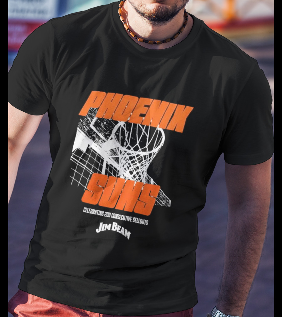 Phoenix Suns 200 Consecutive Sellouts Celebration Jim Beam T-Shirt