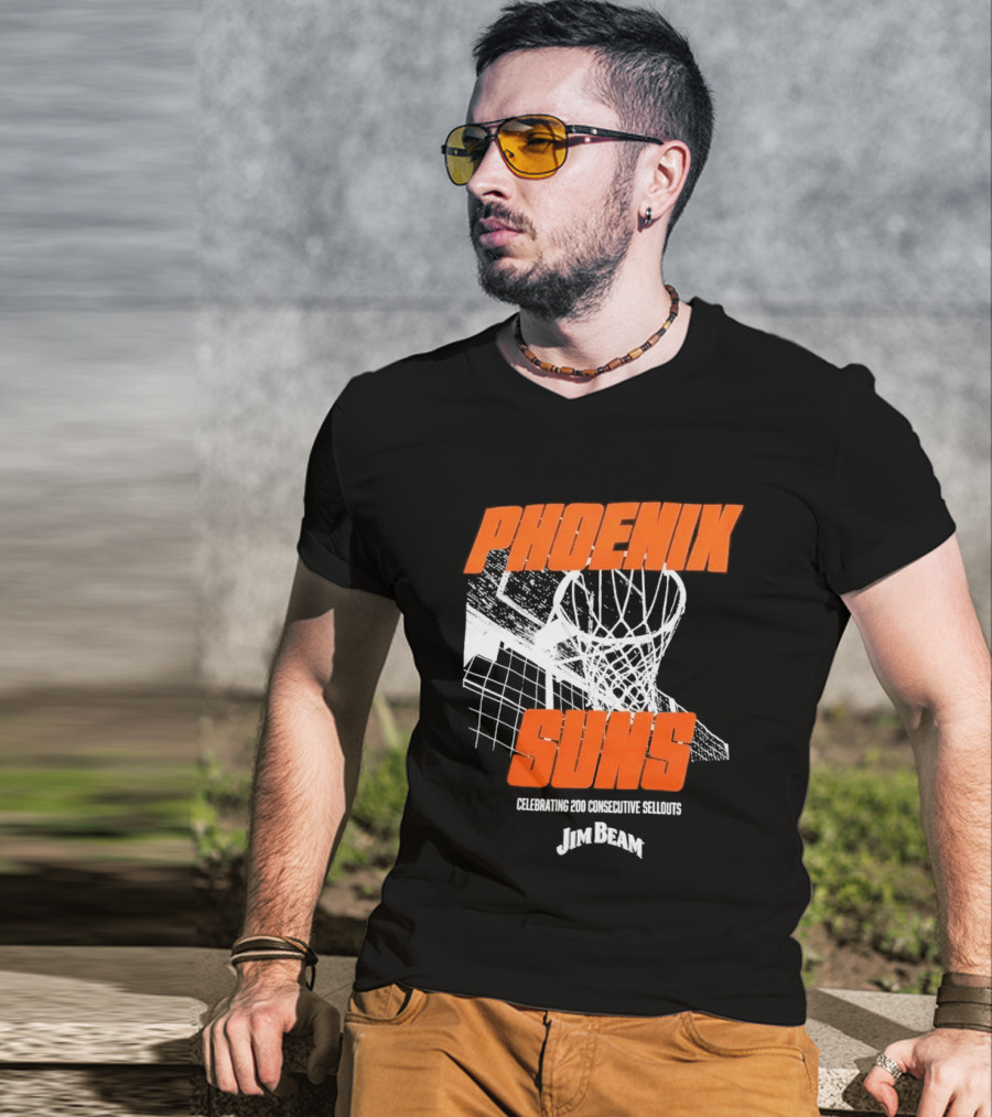 Phoenix Suns 200 Consecutive Sellouts Celebration Jim Beam T-Shirt