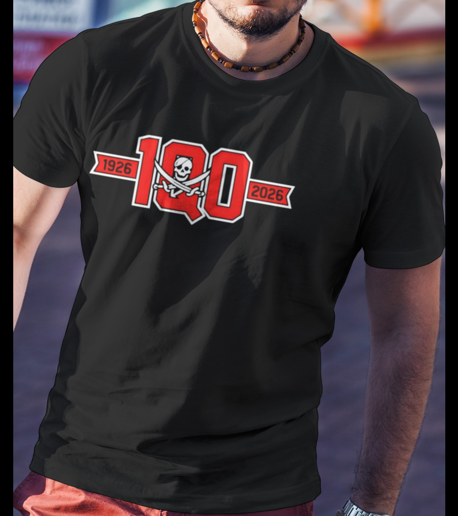 Piratas De Quebradillas BSN 100 Years 1926 2026 Celebration T-Shirt