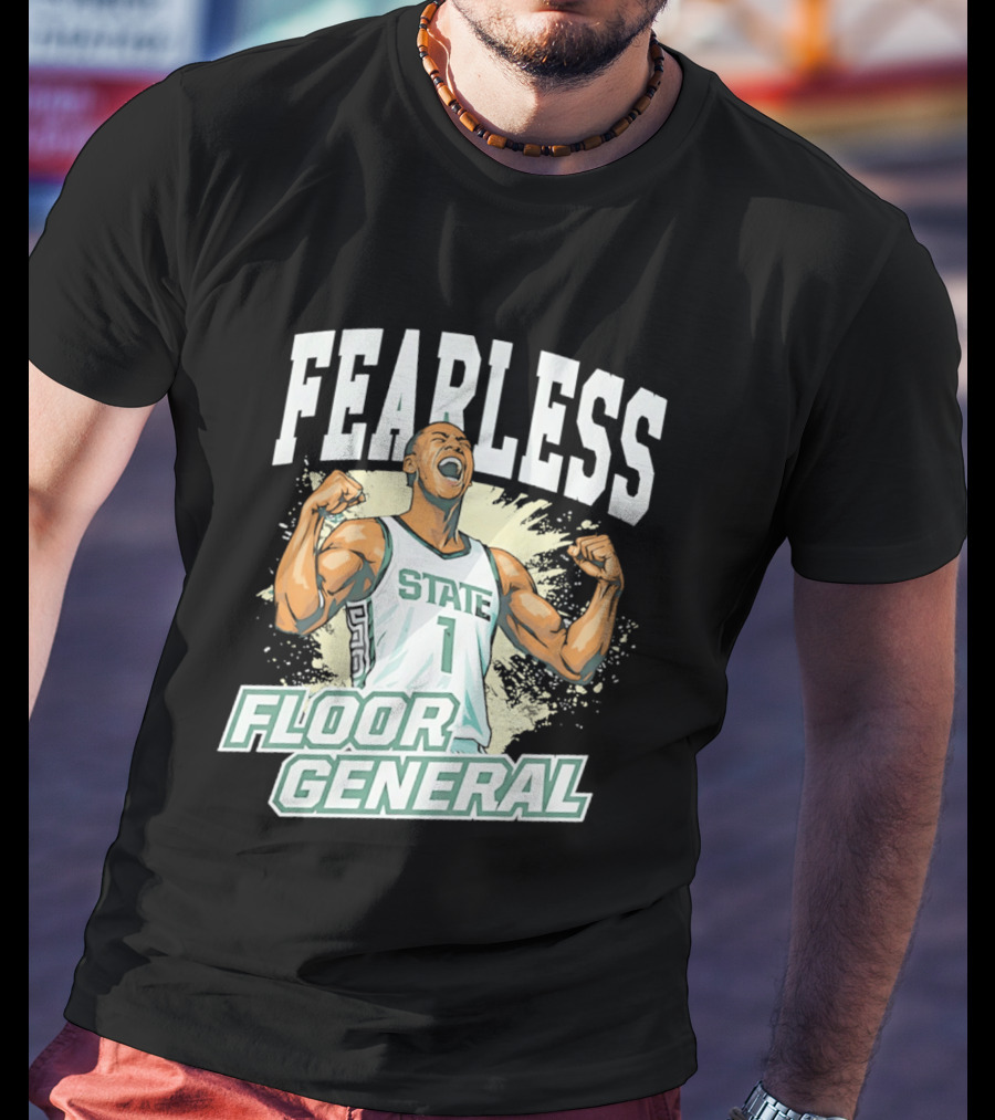 Fearless State 1 Floor General MM26 Michigan State Spartans T-Shirt