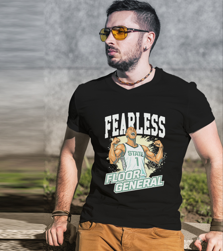 Fearless State 1 Floor General MM26 Michigan State Spartans T-Shirt