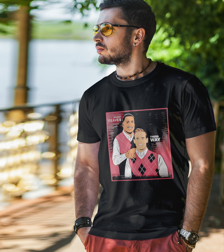 Jeremy Reaves Tress Way Washington Commanders Step Brothers Argyle Vest T-Shirt