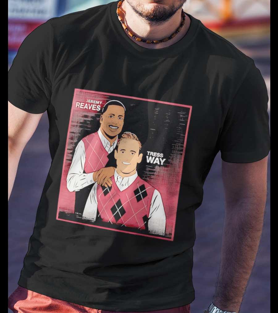 Jeremy Reaves Tress Way Washington Commanders Step Brothers Argyle Vest T-Shirt