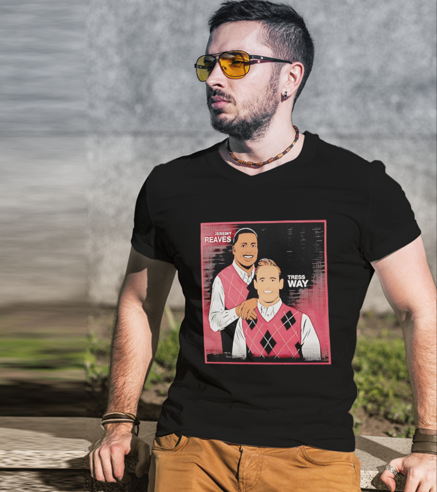 Jeremy Reaves Tress Way Washington Commanders Step Brothers Argyle Vest T-Shirt