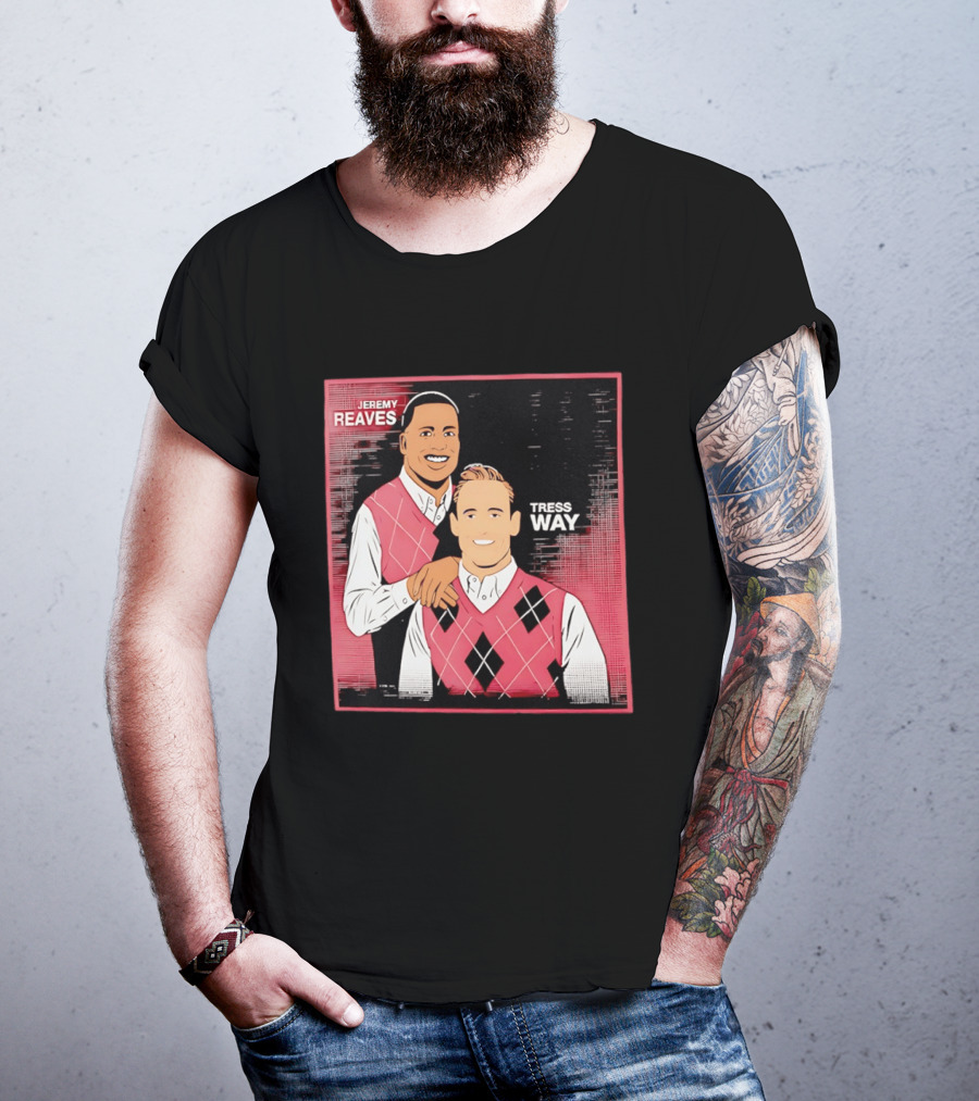 Jeremy Reaves Tress Way Washington Commanders Step Brothers Argyle Vest T-Shirt