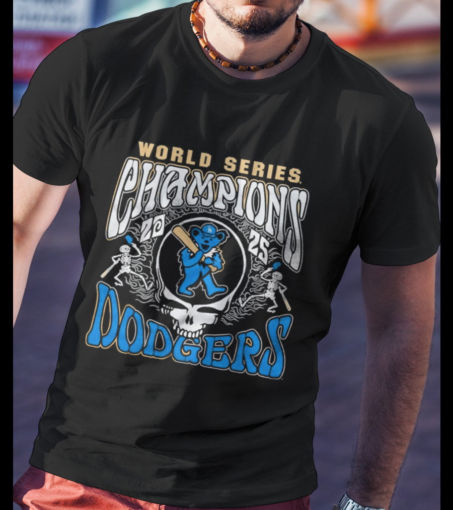 Los Angeles Dodgers Grateful Dead World Series Champions 2026 T-Shirt