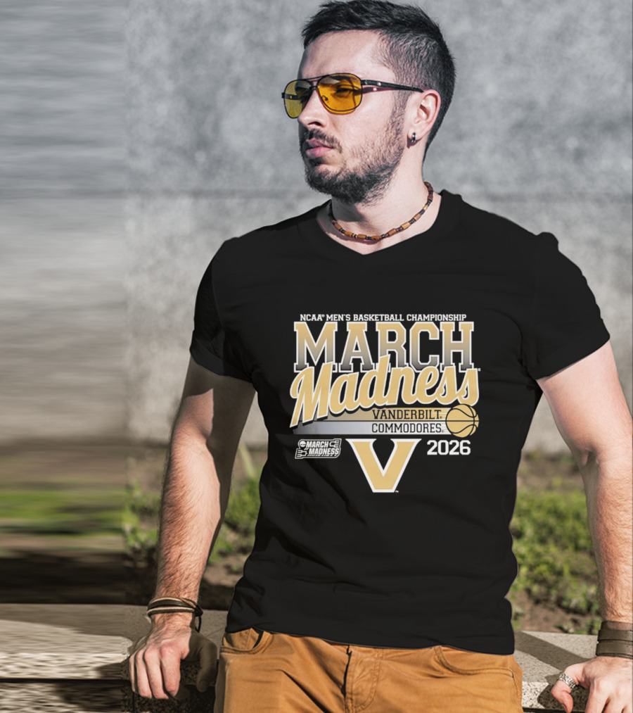 NCAA Men's Basketball Championship March Madness Vanderbilt Commodores 2026 T-Shirt