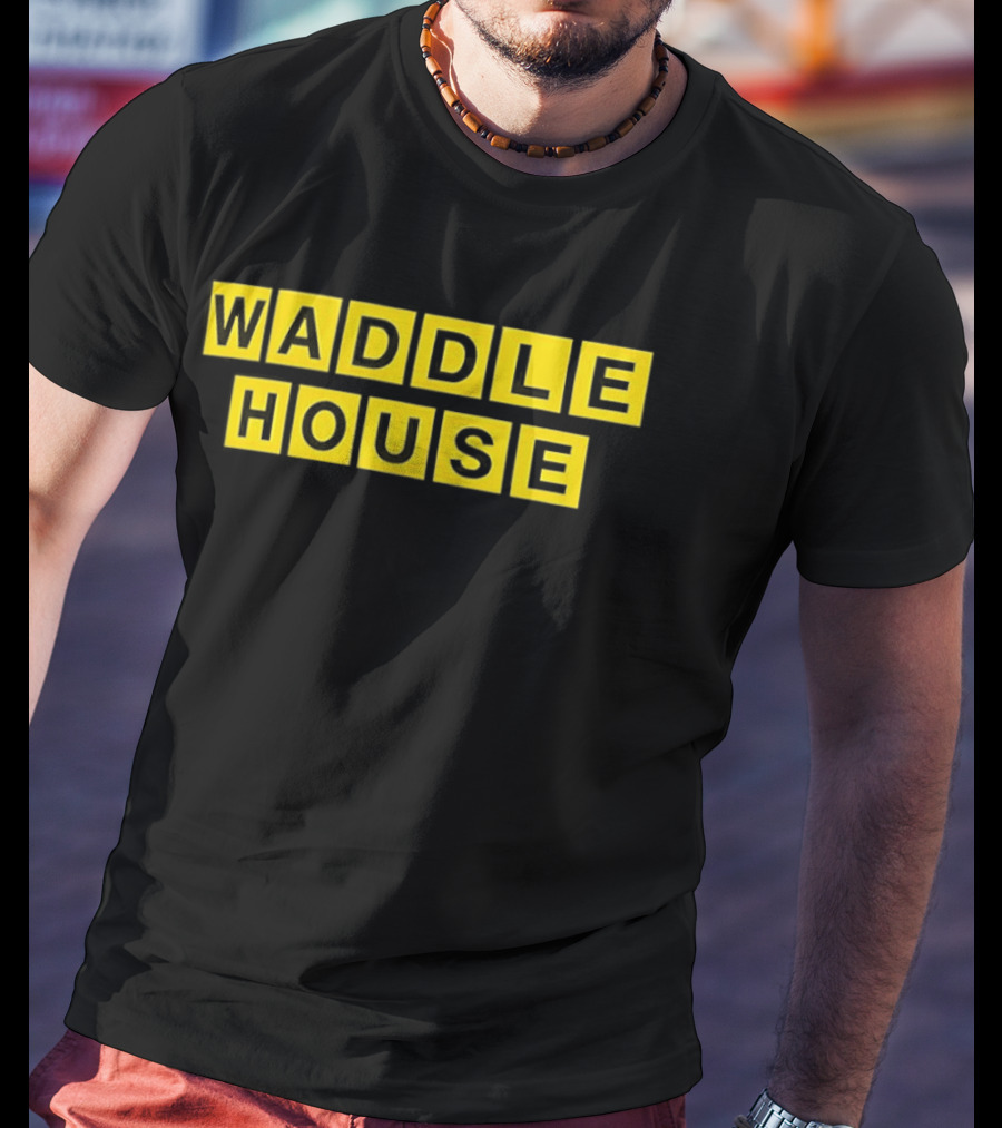 Waddle House Yellow Block Letters T-Shirt