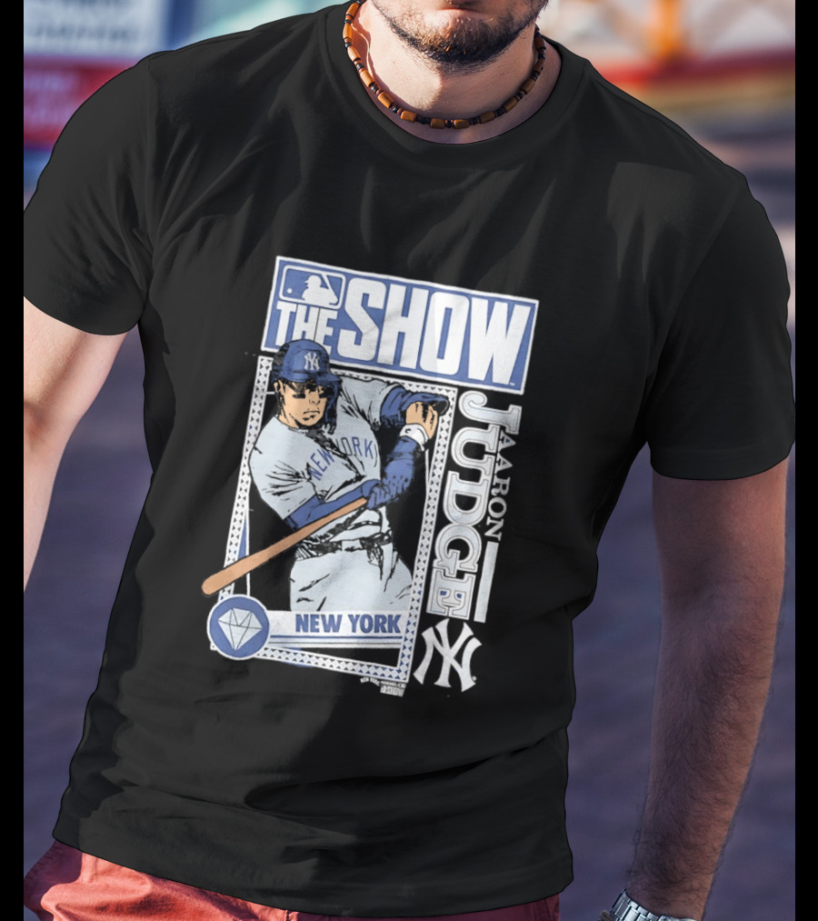 MLB The Show Caricature Aaron Judge 99 New York Yankees T-Shirt