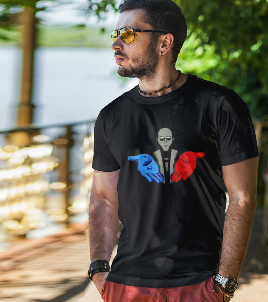 Morpheus Neo Red Pill Blue Pill 1999 Matrix T-Shirt