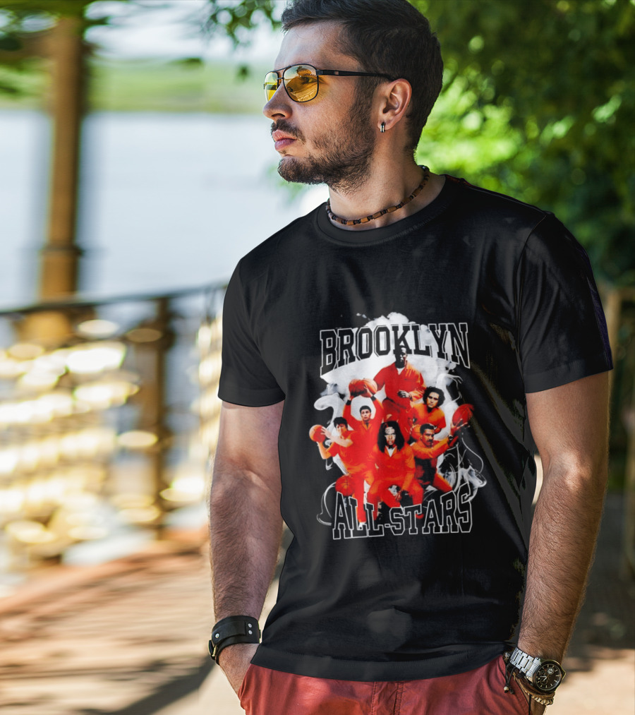 Brooklyn All Stars Basketball Team Creative Smoke T-Shirt