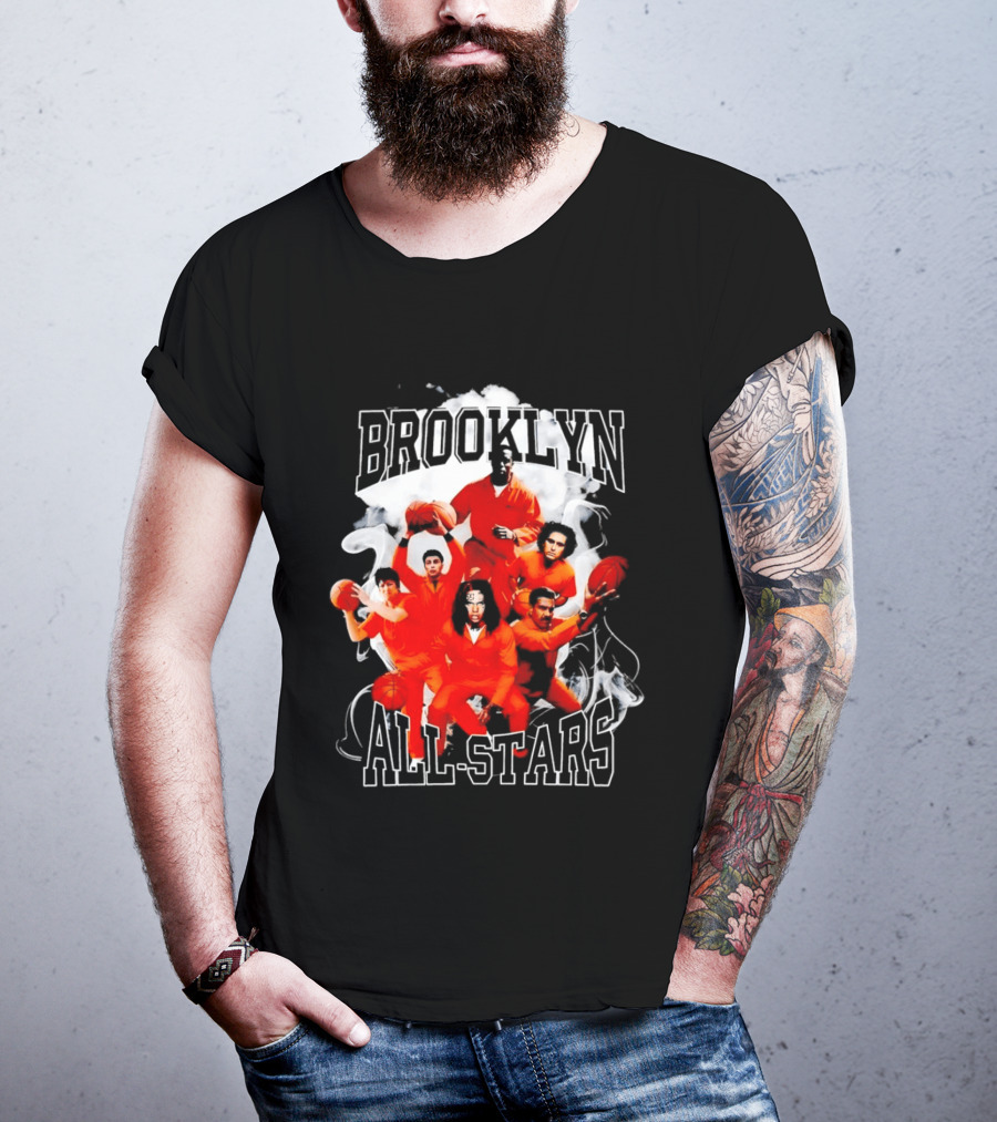 Brooklyn All Stars Basketball Team Creative Smoke T-Shirt