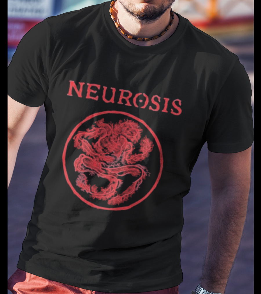 NEUROSIS Nerve Body Red Circle T-Shirt