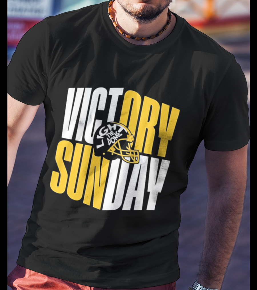 Victory Sunday Light The Dome Helmet T-Shirt