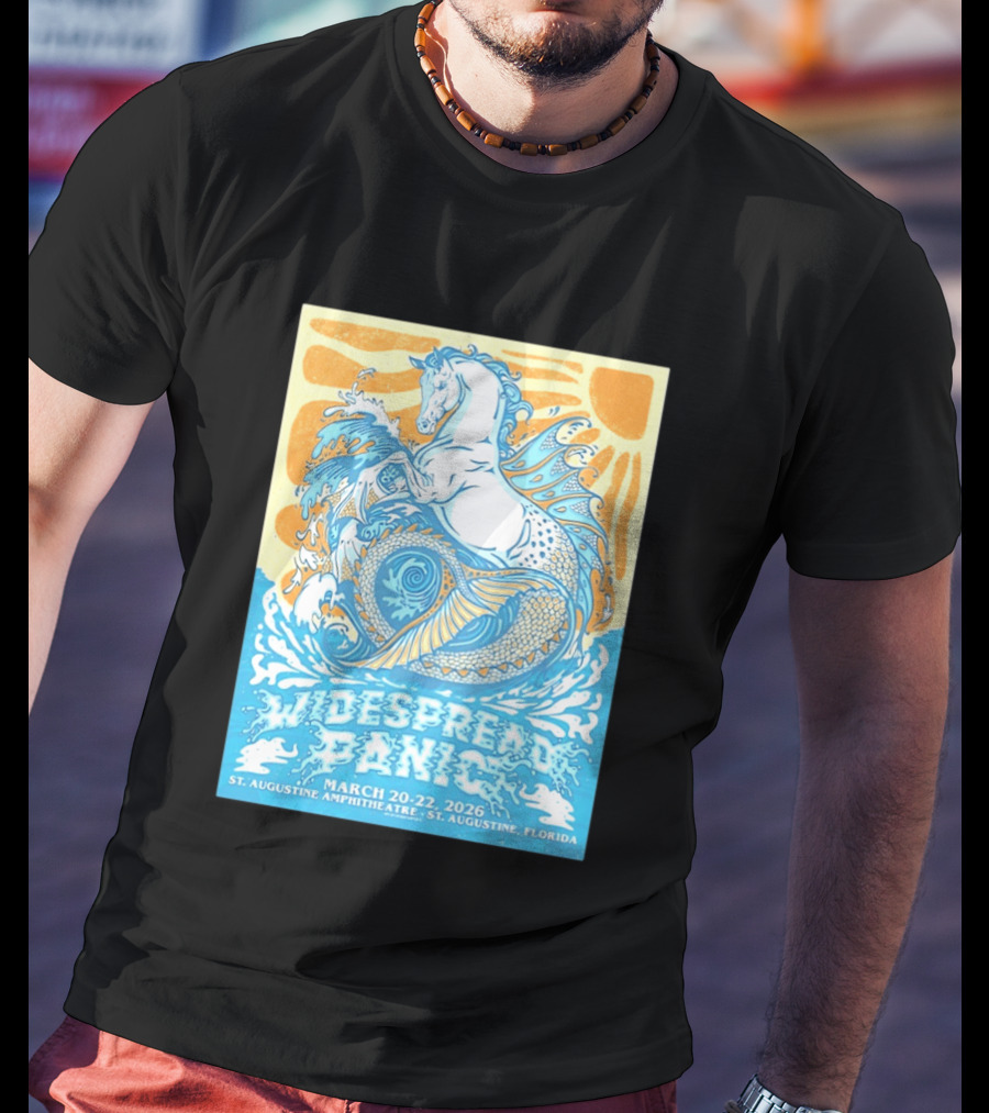 Widespread Panic March 20 22 2026 St Augustine Amphitheatre Florida Event T-Shirt