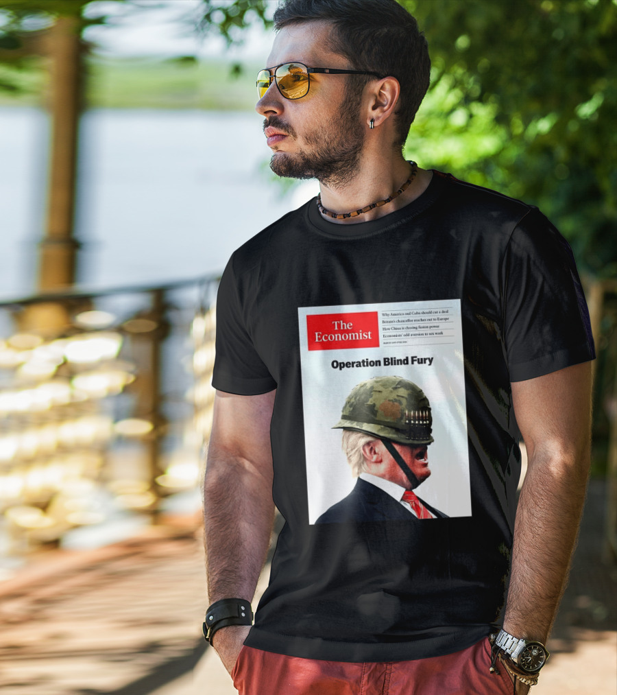The Economist Donald Trump Operation Blind Fury Magazine Cover T-Shirt