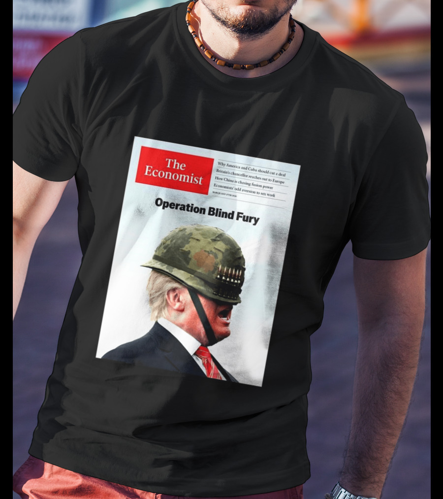 The Economist Donald Trump Operation Blind Fury Magazine Cover T-Shirt