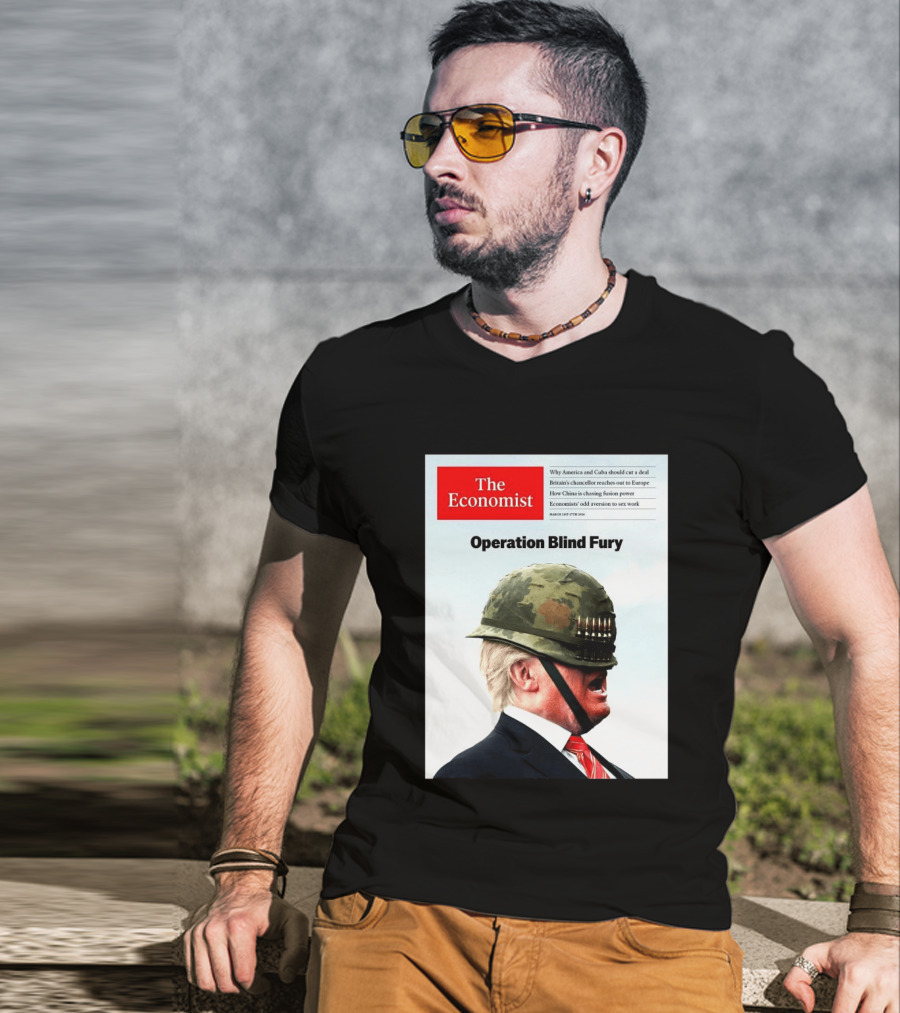The Economist Donald Trump Operation Blind Fury Magazine Cover T-Shirt