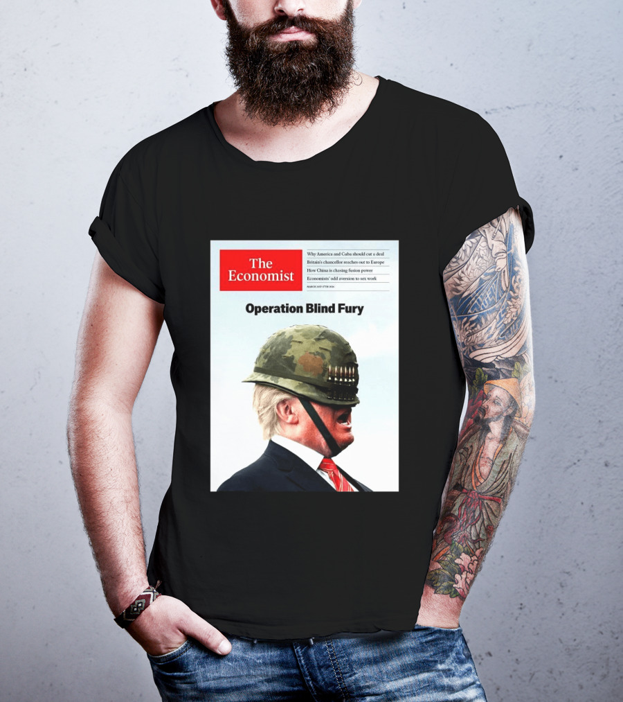 The Economist Donald Trump Operation Blind Fury Magazine Cover T-Shirt