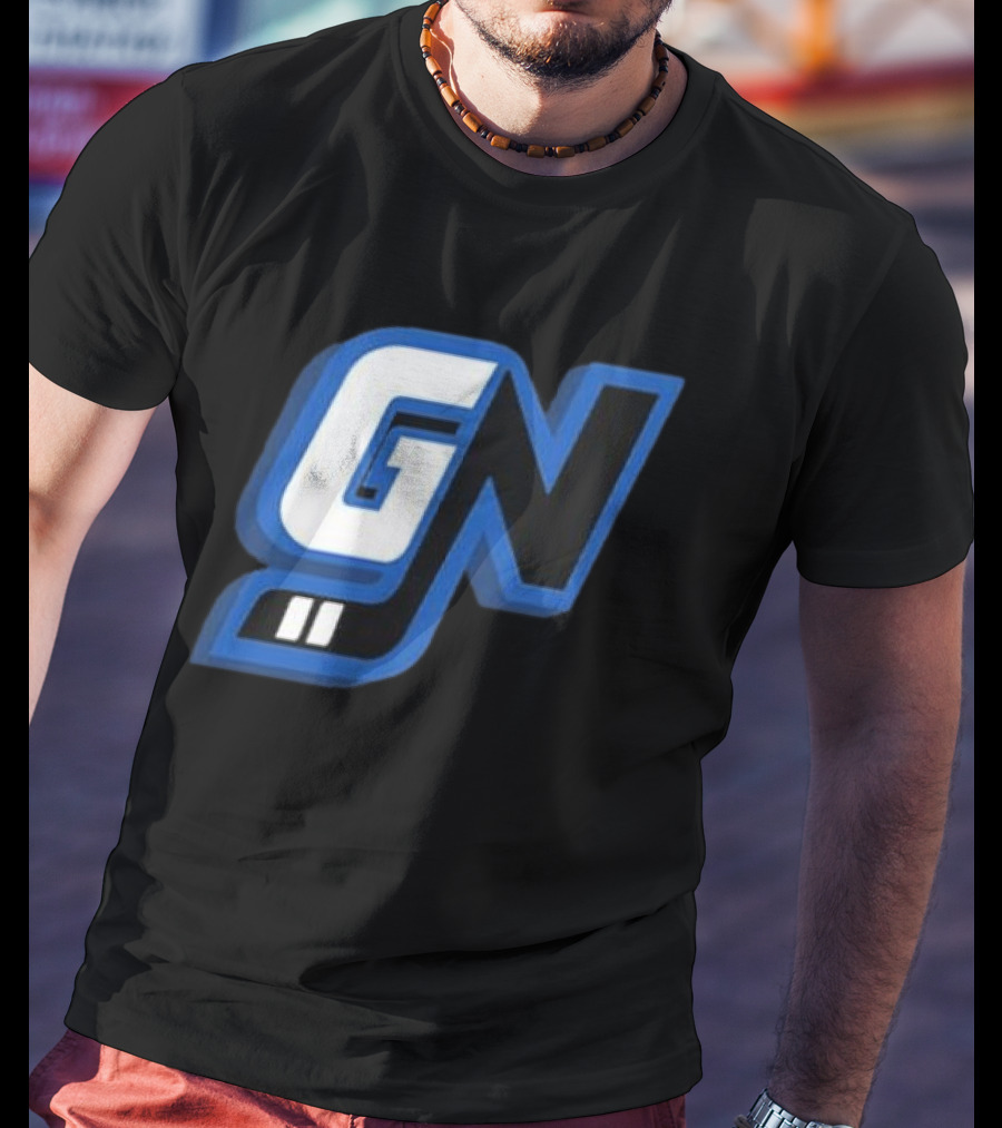 Game Notes GN Initials Blue Black T-Shirt