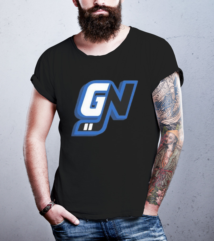 Game Notes GN Initials Blue Black T-Shirt