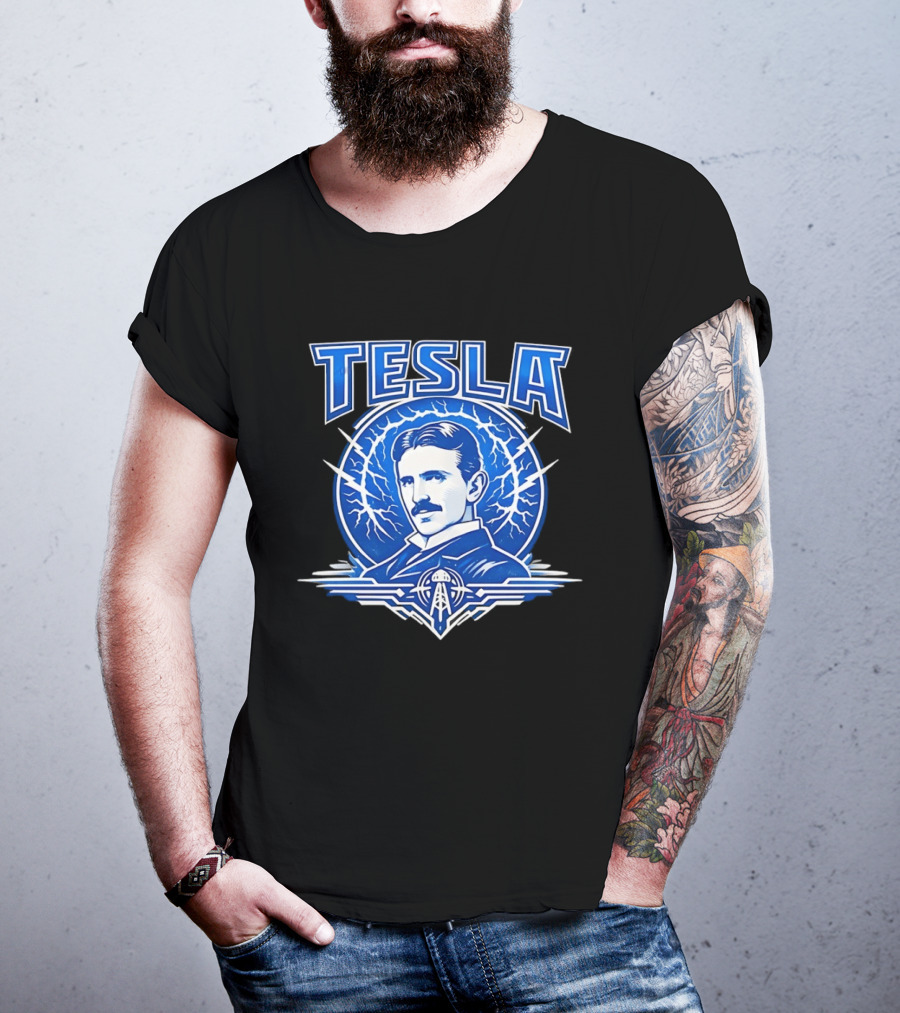 Tesla Master Of Lightning Nikola Leading Electrical Innovations T-Shirt
