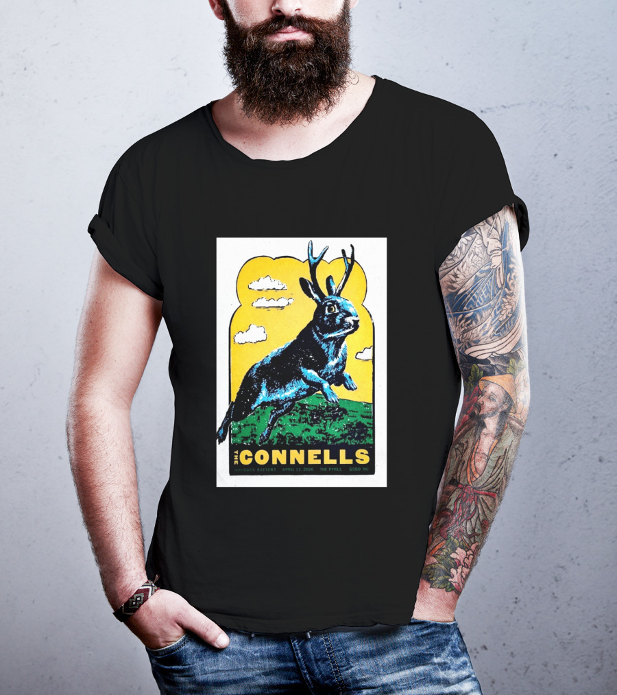 The Connells April 11 2026 The Pyrle Greensboro NC With Bass Battery Jackalope T-Shirt