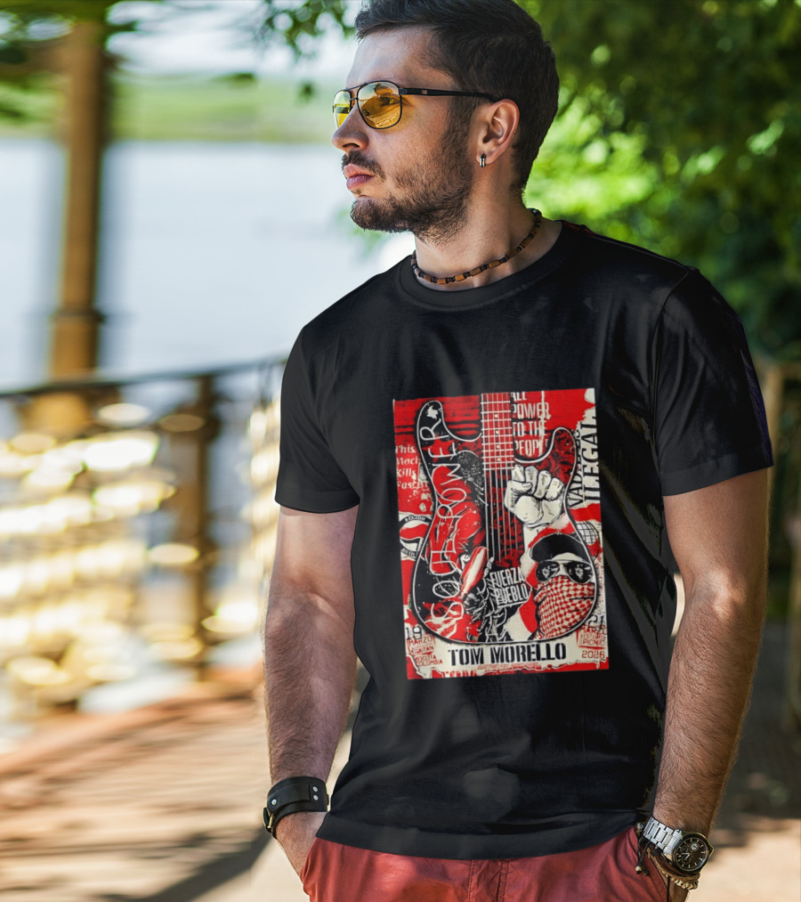 Tom Morello Soul Power Bogota Colombia March 19 21 2026 Fuerza Del Pueblo T-Shirt
