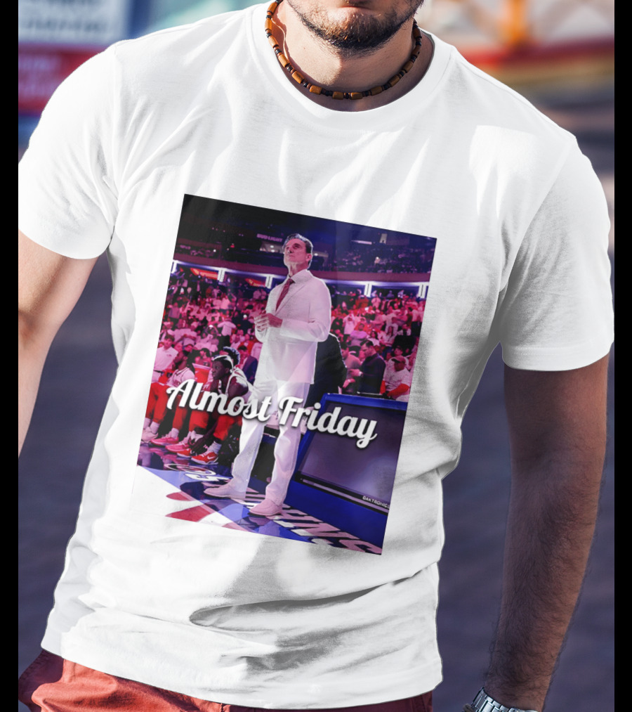 Almost Friday Rick Pitino Basketball Game Coach Suit T-Shirt