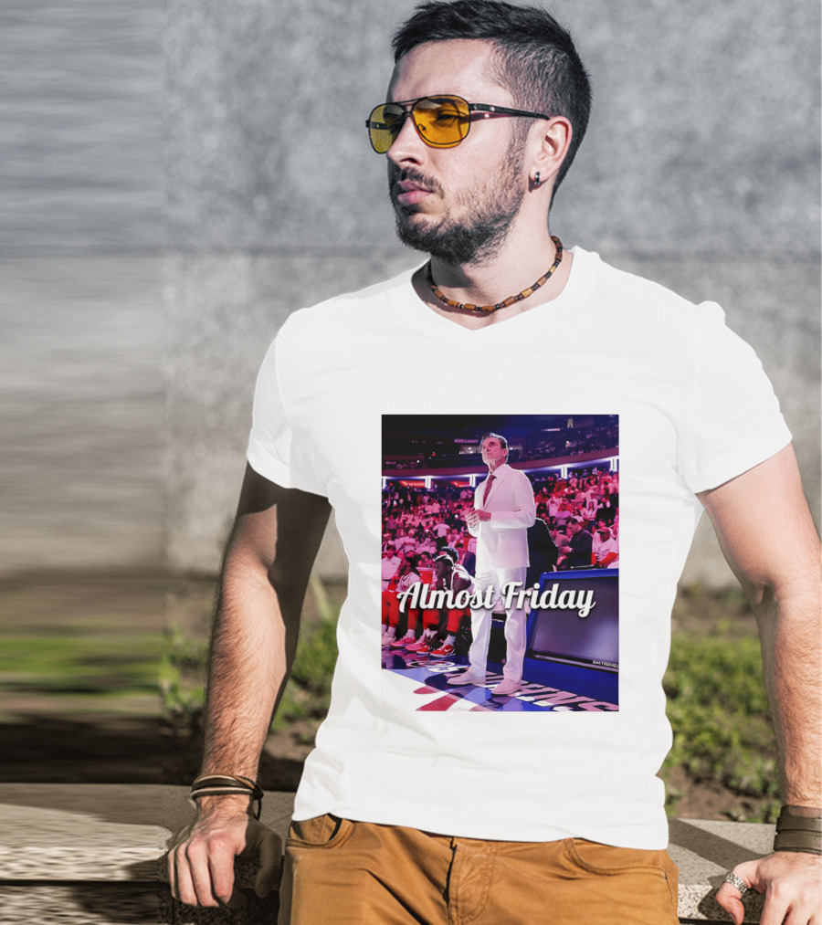 Almost Friday Rick Pitino Basketball Game Coach Suit T-Shirt
