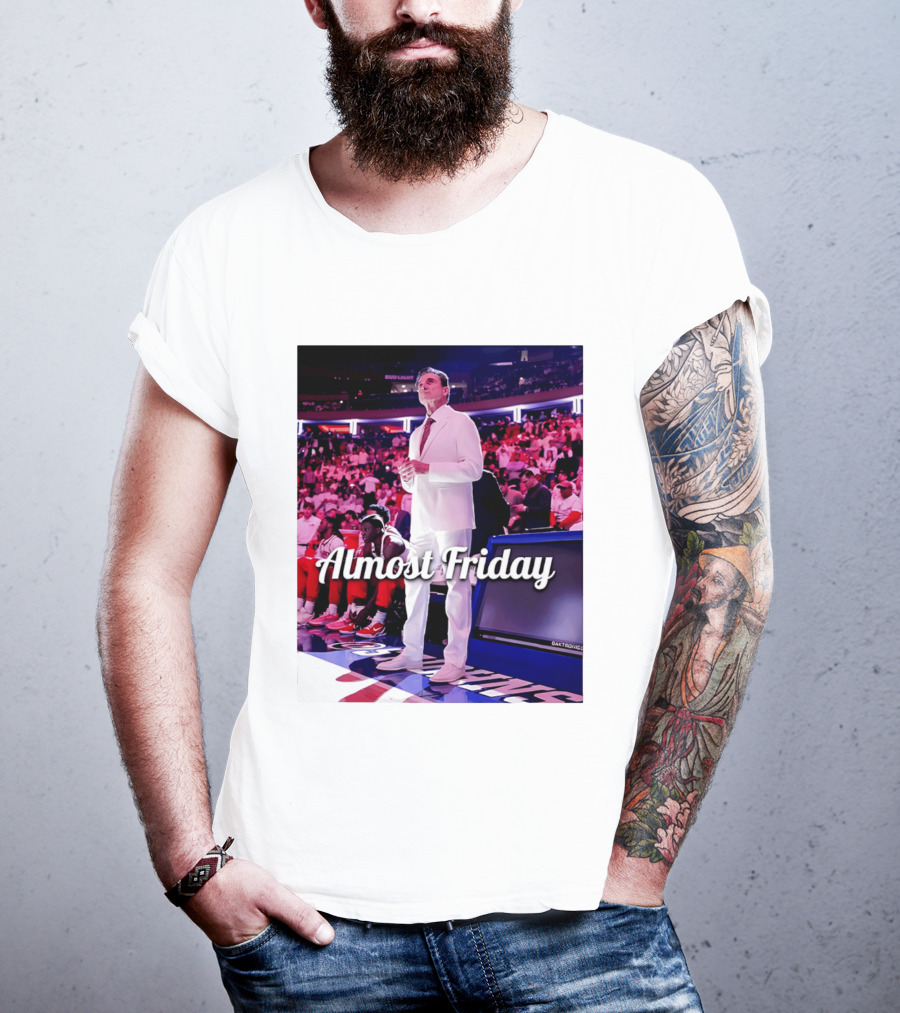 Almost Friday Rick Pitino Basketball Game Coach Suit T-Shirt