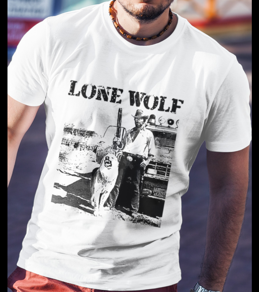 Chuck Norris Lone Wolf McQuade Vintage Action Scene T-Shirt
