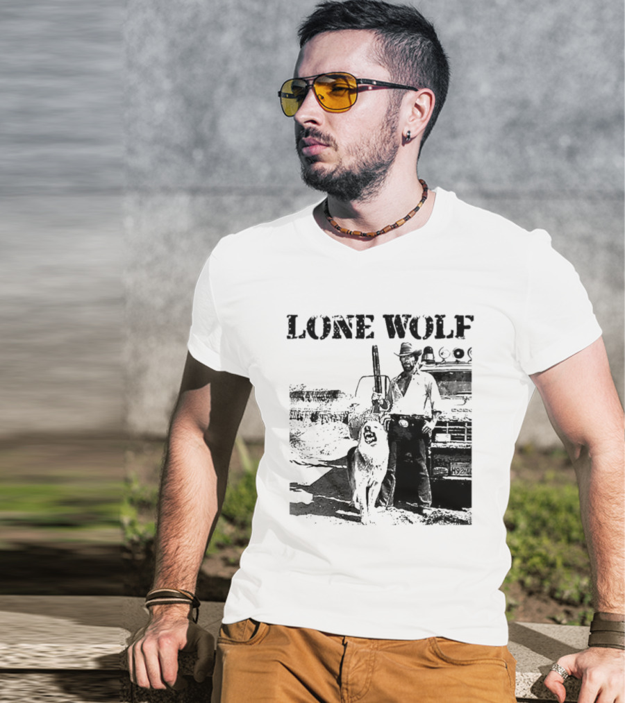 Chuck Norris Lone Wolf McQuade Vintage Action Scene T-Shirt