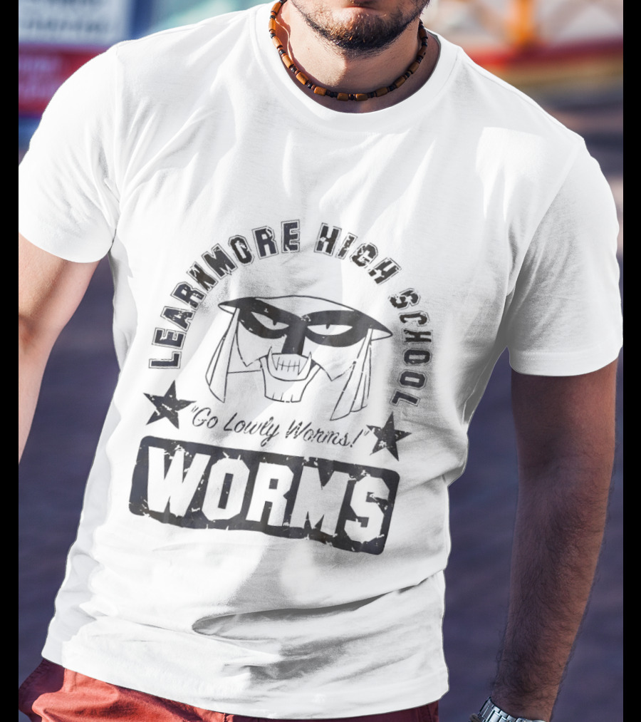Learamore High School Go Lowry Worms T-Shirt